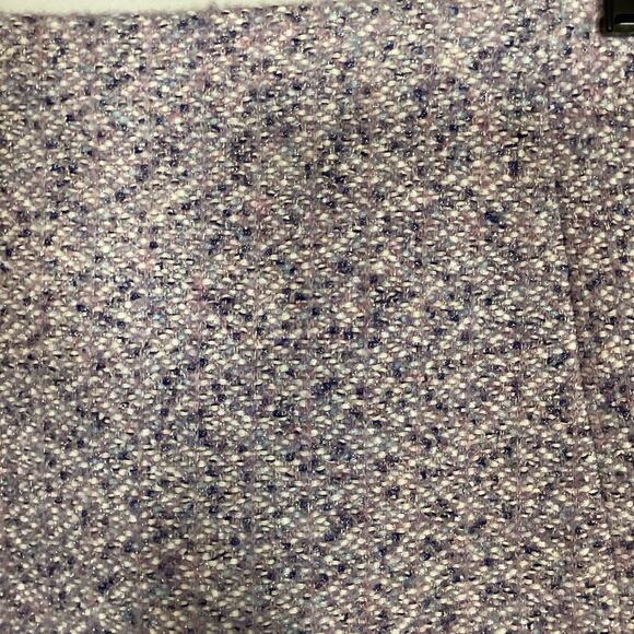 Paris Atelier & Other Stories Tweed Wool Lavender Mini Skirt Medium Sparkle Twee - Picture 7 of 9